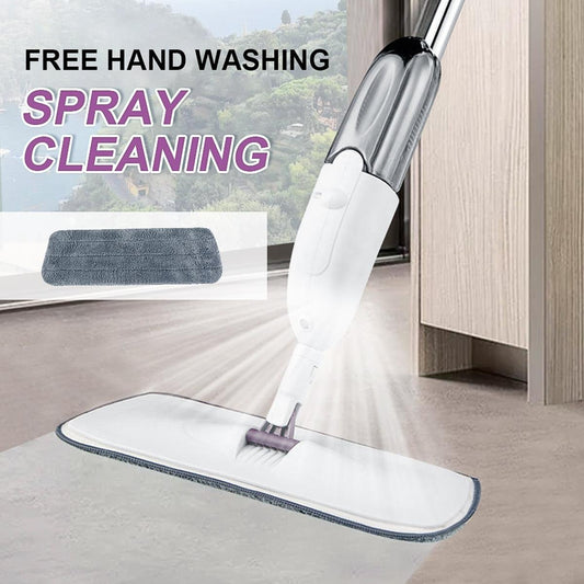 Healthy Spray Mop Flat Mop Floor Cleaner – Refillable Water Spray Cleaning Mop