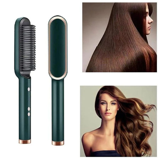 2-in-1 Hair Comb & Straightener – Electric Fast Heat Styling Tool