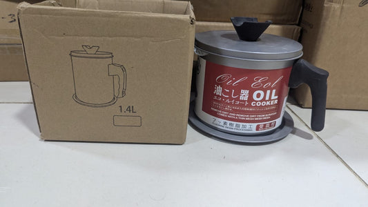 Stainless Steel Oil Strainer Pot 1.4L – 20% OFF & Free Delivery