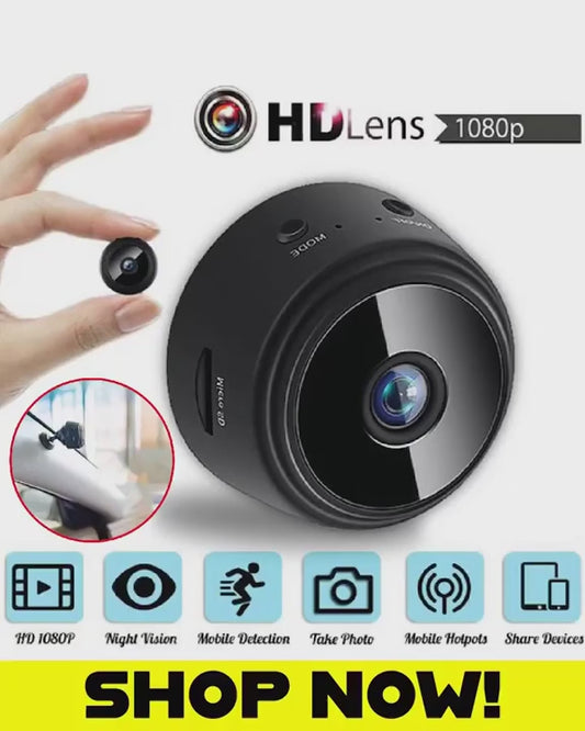 Rechargeable A9 Camera – Mini Wireless WiFi Security Camera, Portable HD Surveillance for Home & Office